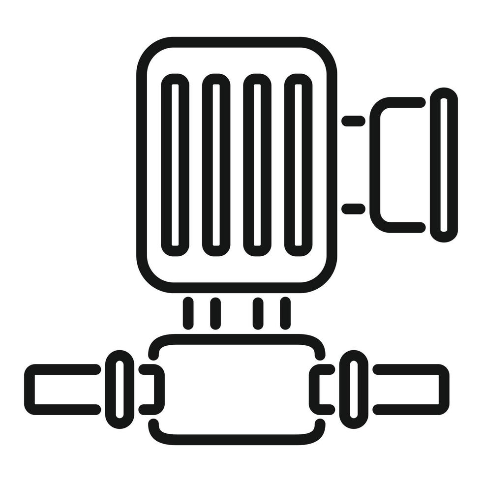 Valve pump icon outline vector. Engine motor vector