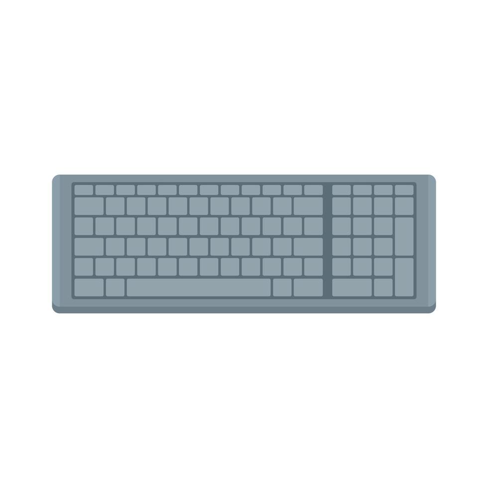 Button keyboard icon flat isolated vector