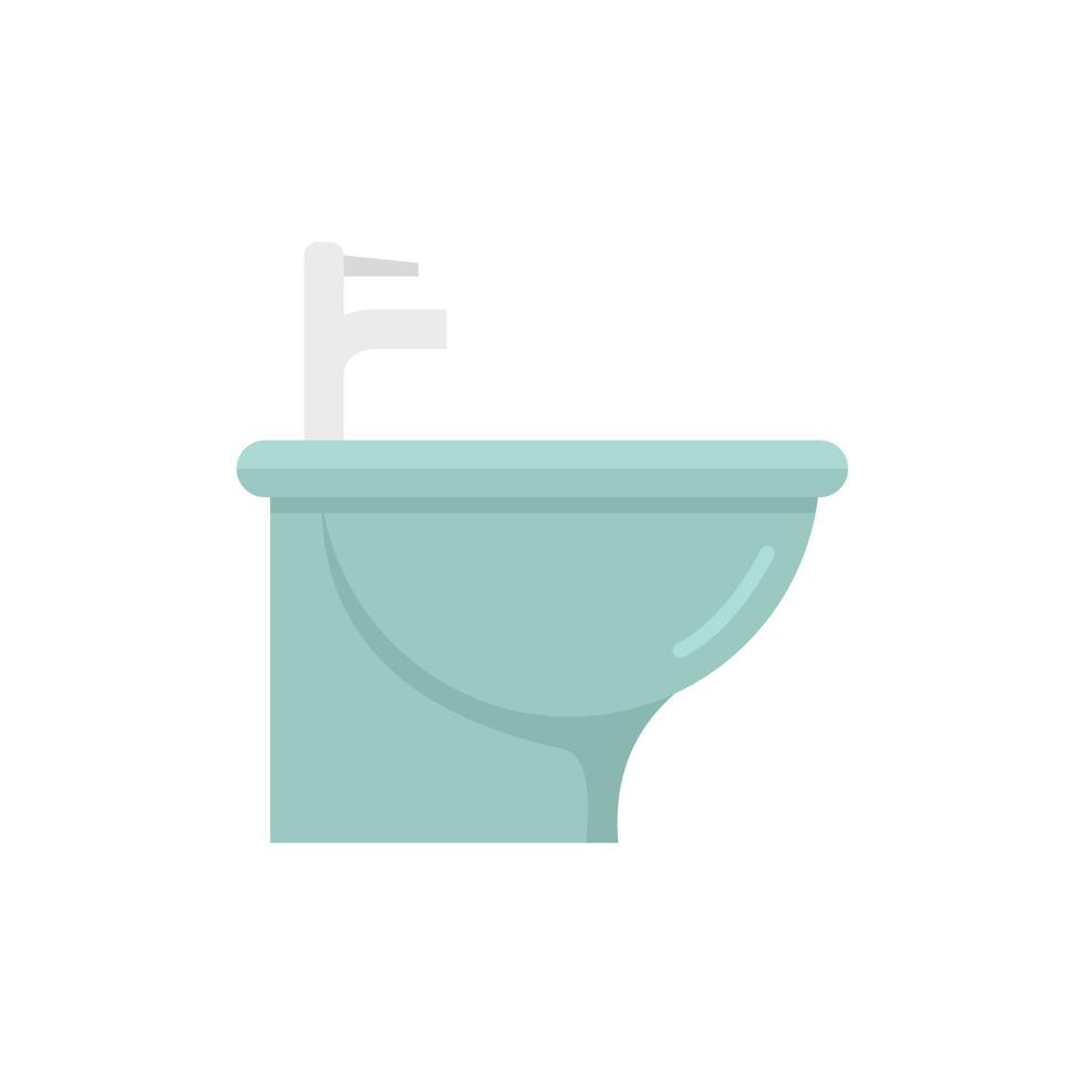 Bowl bidet icon flat isolated vector