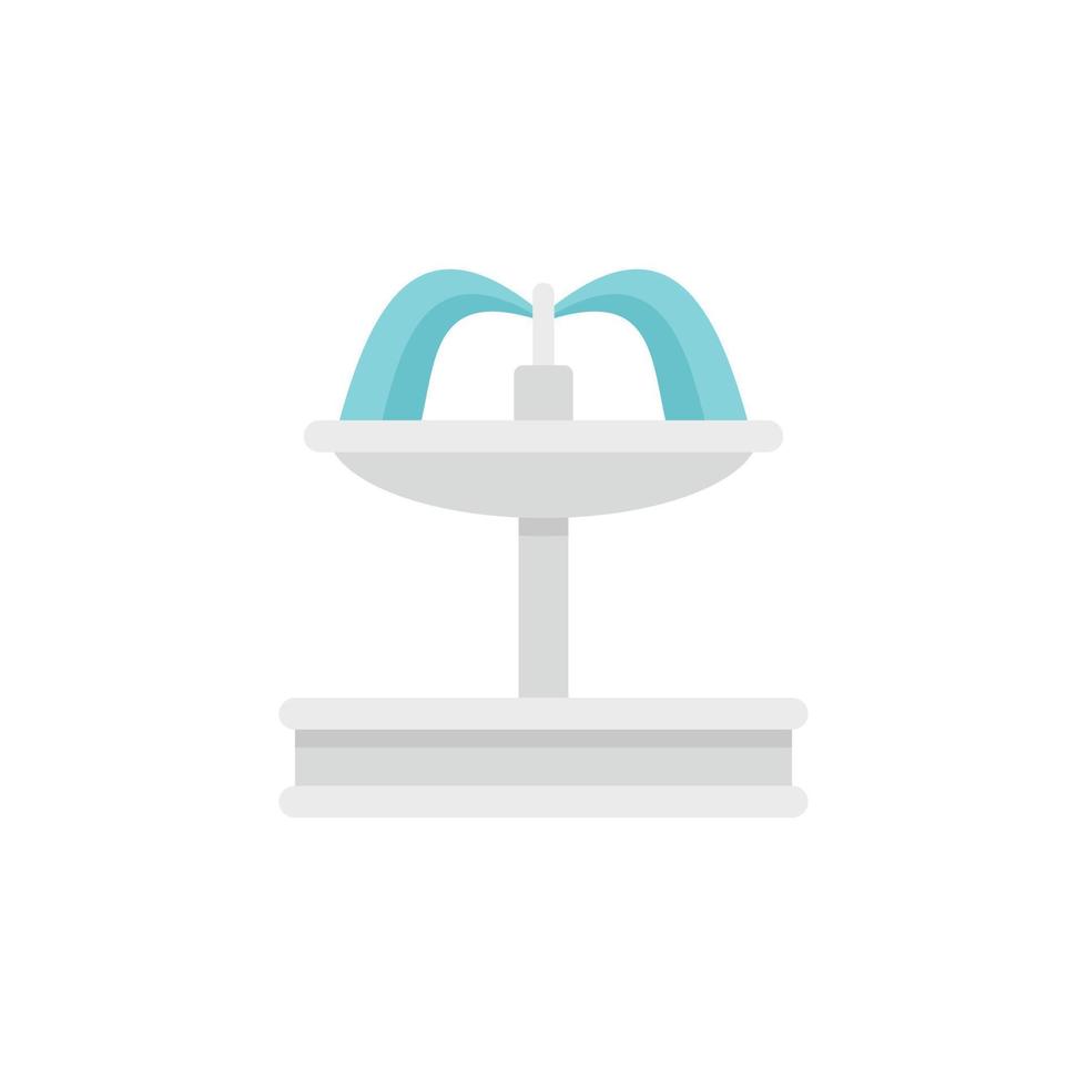 Architecture drinking fountain icon flat isolated vector