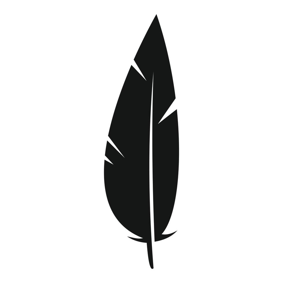 vector simple de icono de pluma antigua. pluma