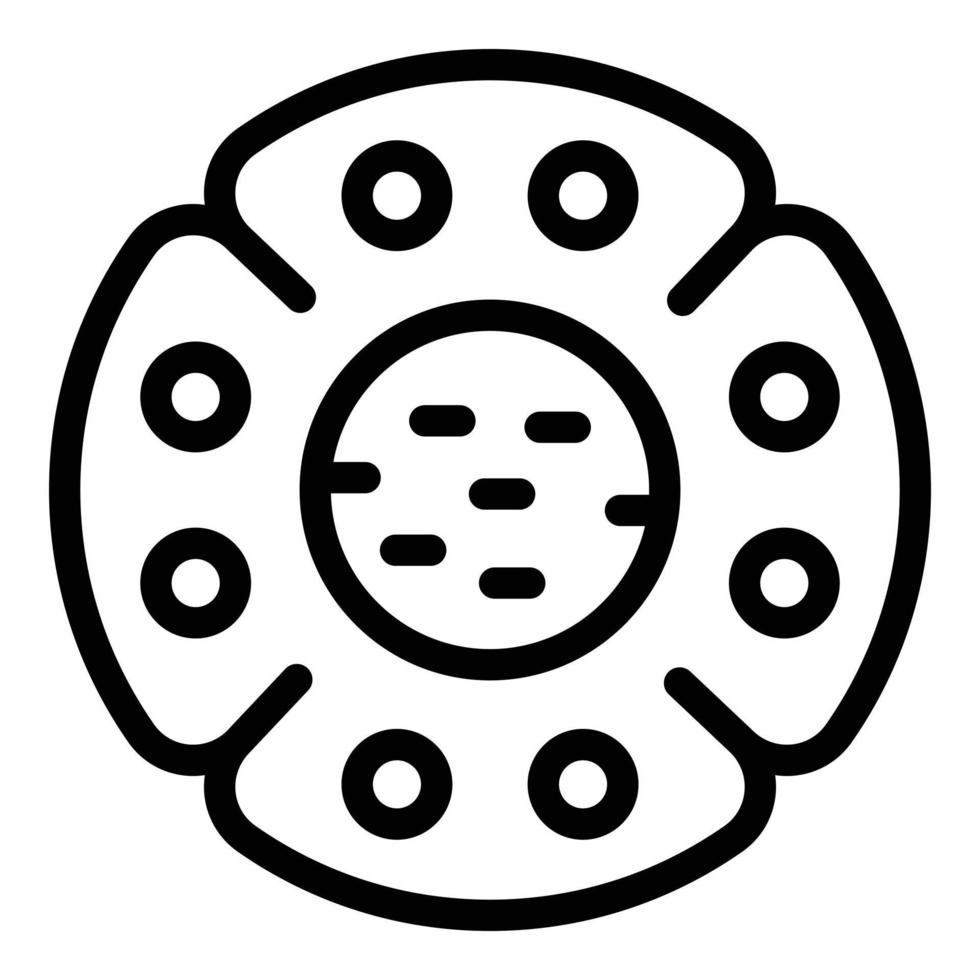 Rafflesia arnoldii icon outline vector. Flower plant vector