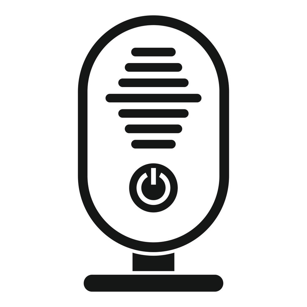 Radio baby monitor icon simple vector. Rattle toy vector