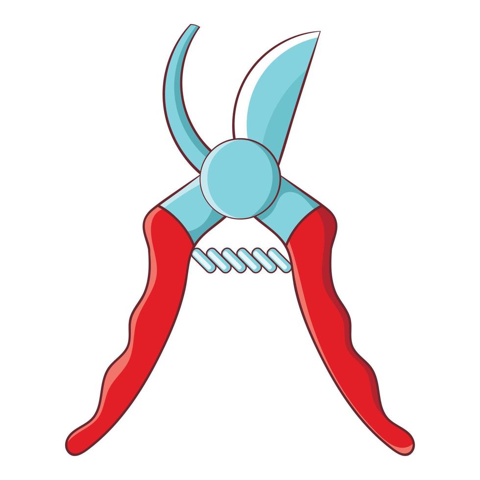 Pruner icon, cartoon style vector