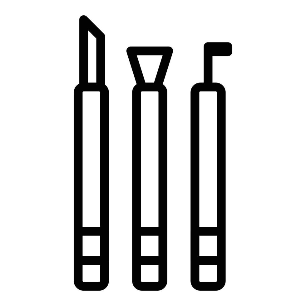 Pottery tools icon outline vector. Education pot vector