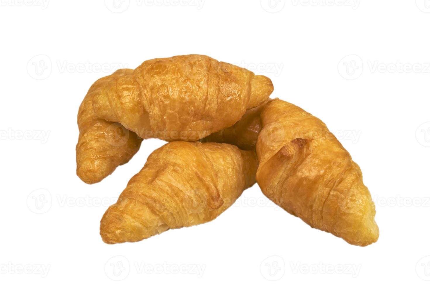 Croissant isolated on white background photo