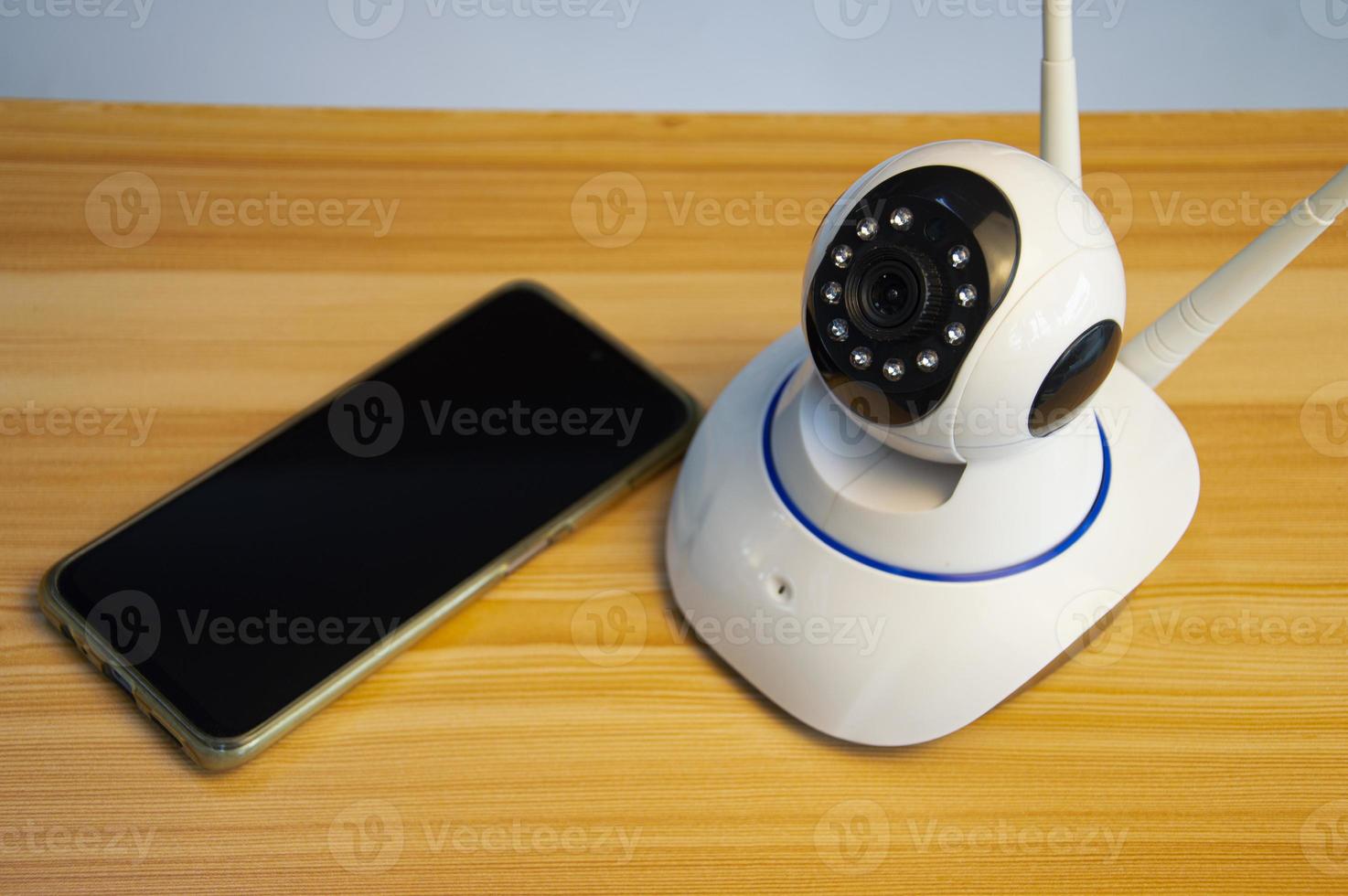 Close-up IP cameras Install IP CCTV cameras or high-tech surveillance systems. CCTV system photo