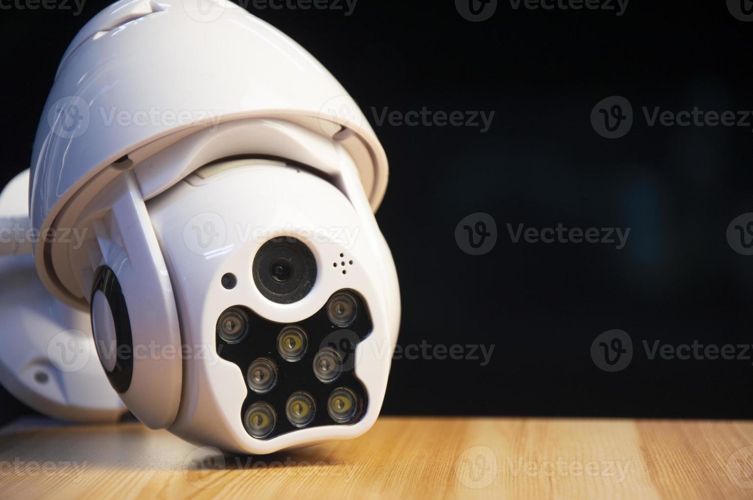 Close-up IP cameras Install IP CCTV cameras or high-tech surveillance systems. CCTV system photo