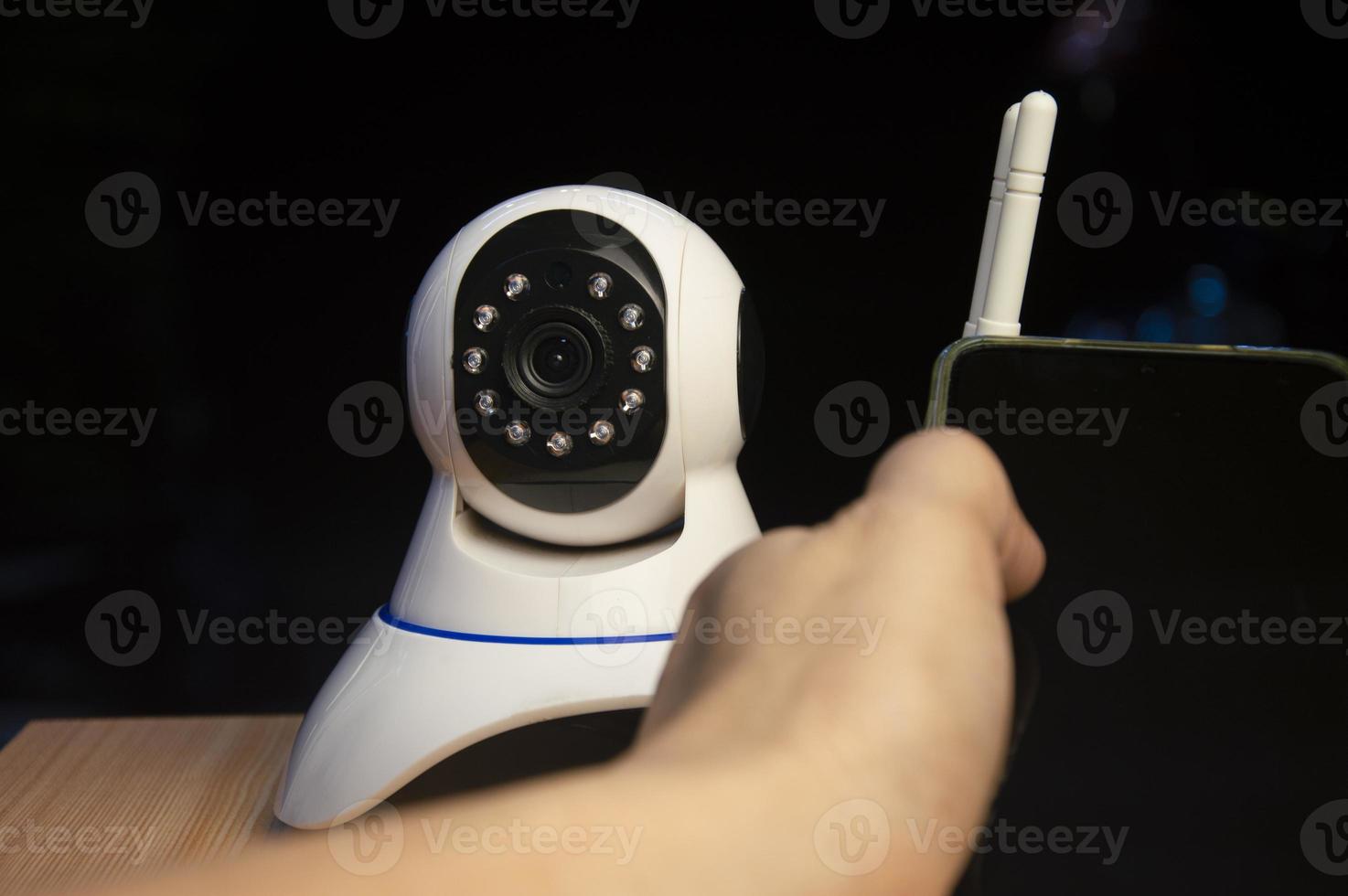 Install IP CCTV cameras or advanced technology surveillance systems. CCTV system photo