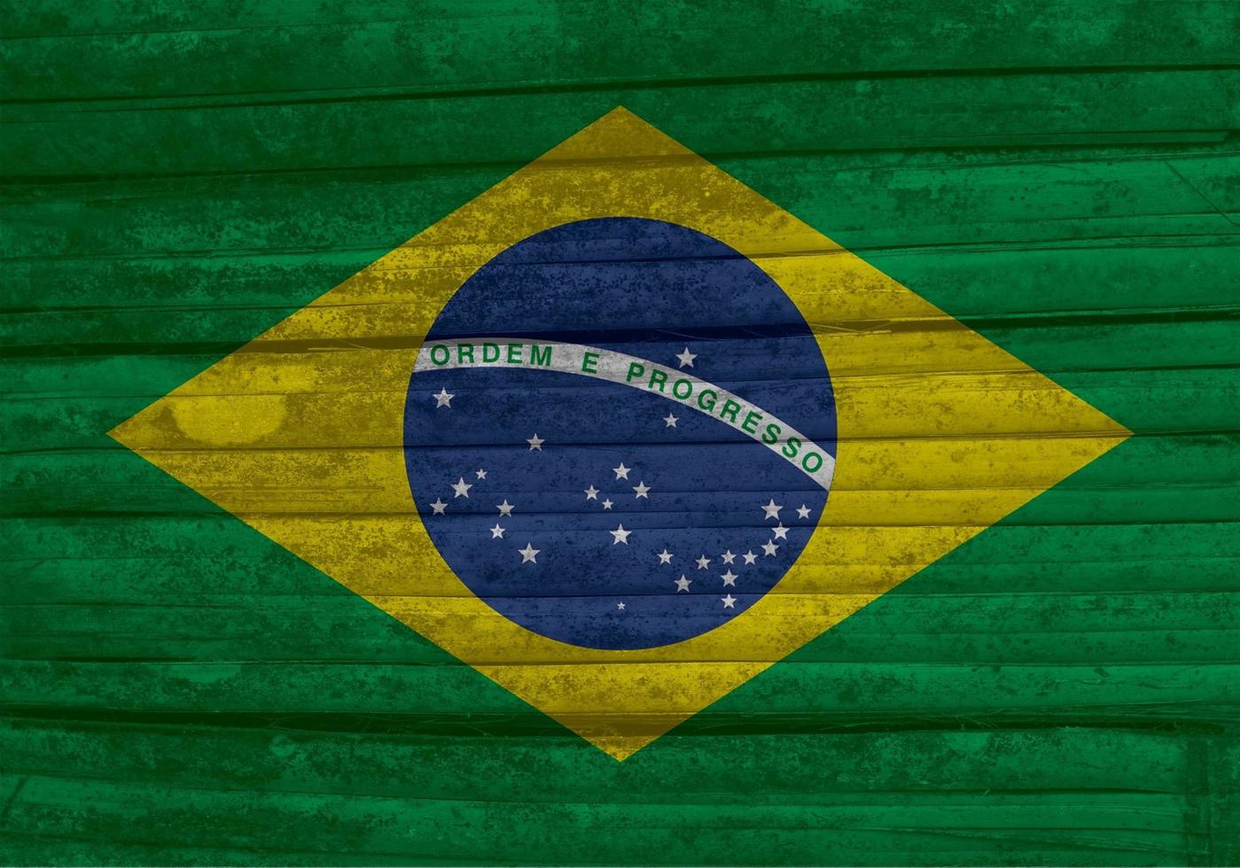 Brazilian flag texture as background photo