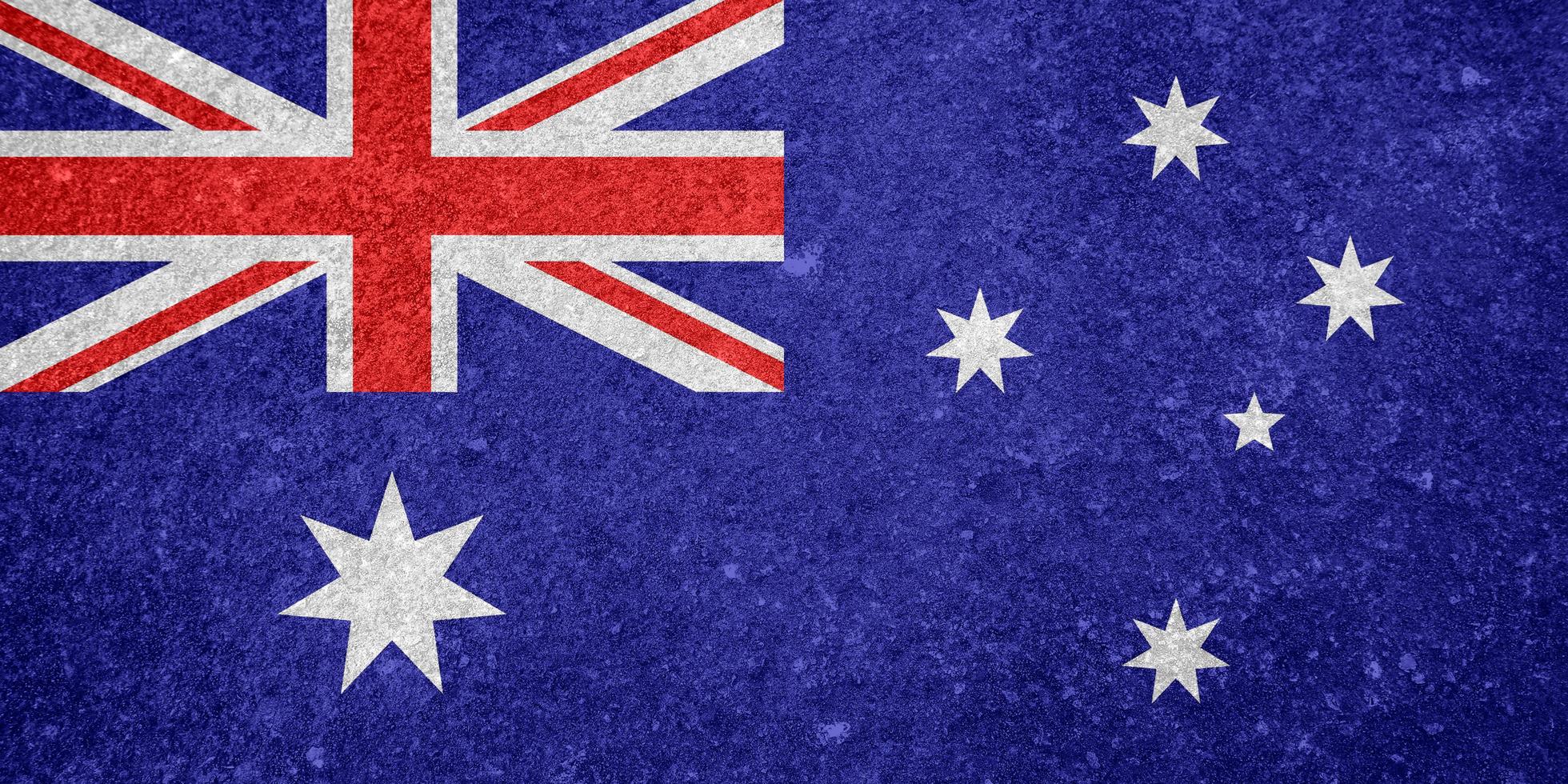 textura de la bandera australiana como fondo foto