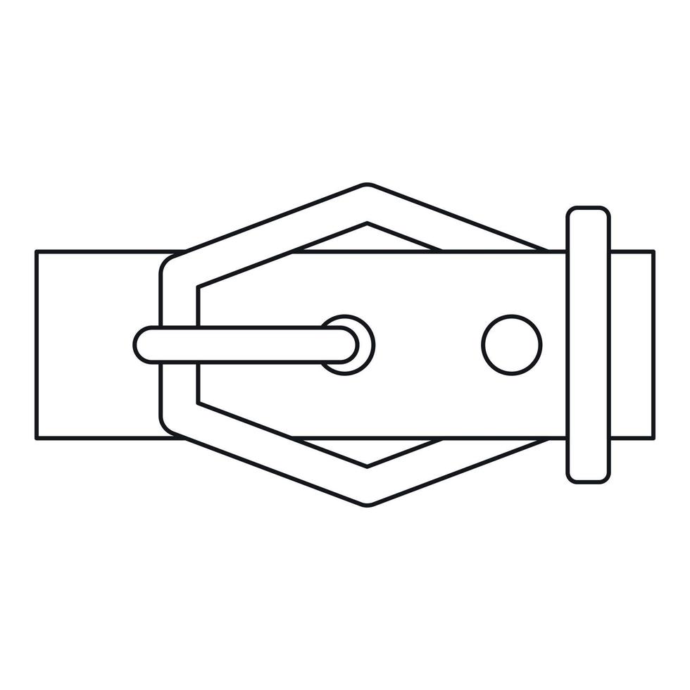 icono de cinturón, estilo de esquema vector