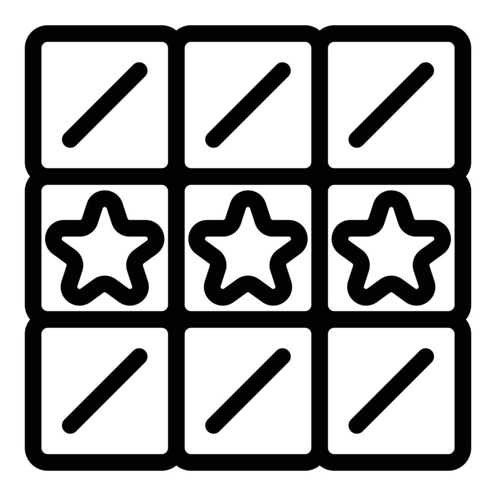 Star quiz icon outline vector. Exam question vector