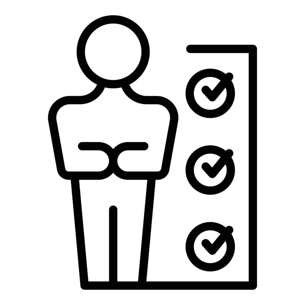 Expert goals icon outline vector. Consult cyber vector
