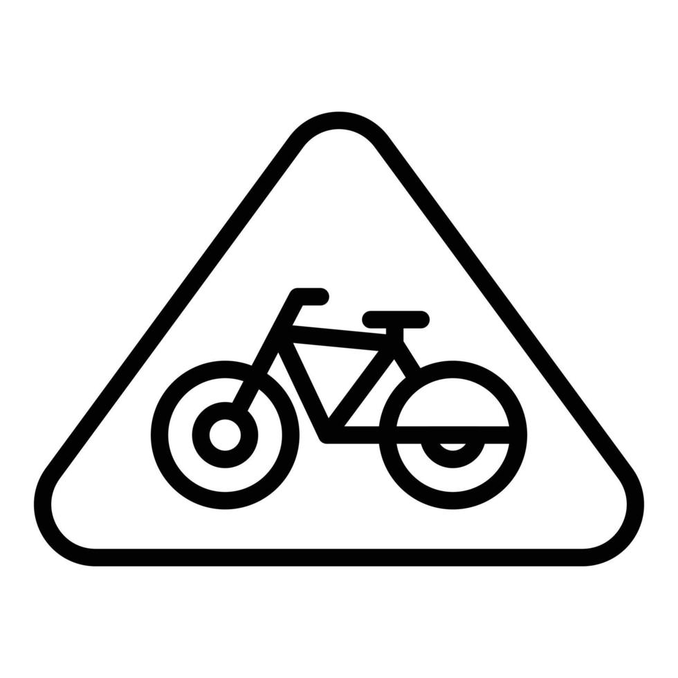 Road sign icon outline vector. Rack station vector
