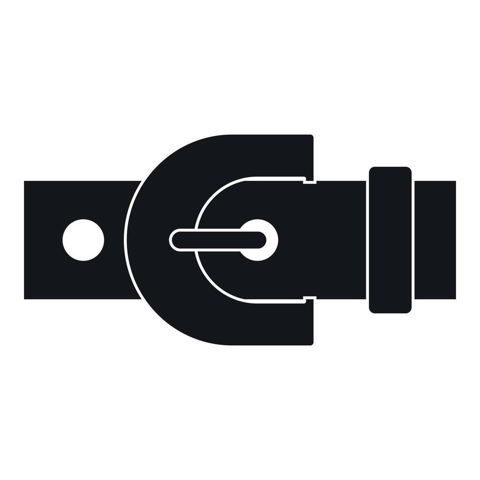Buckle icon, simple style vector