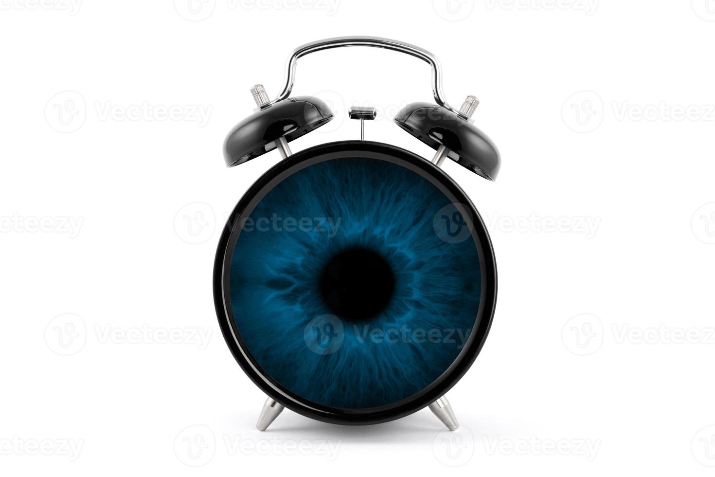 clock in the blue eye advertising image photo