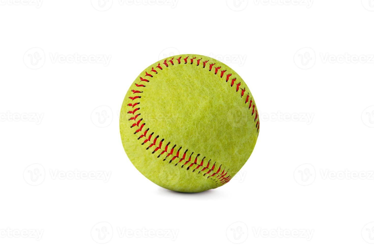 tennis and baseball isolated white background photo