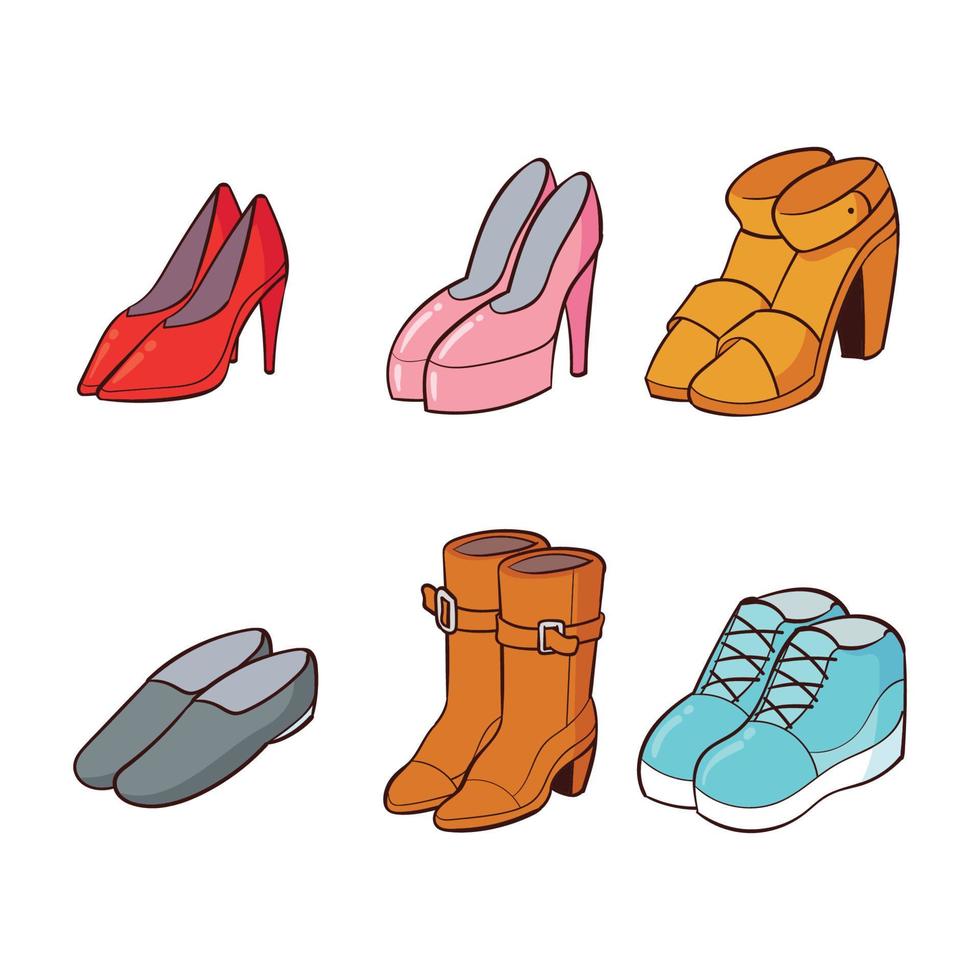 zapatos de mujer ilustración vectorial vector