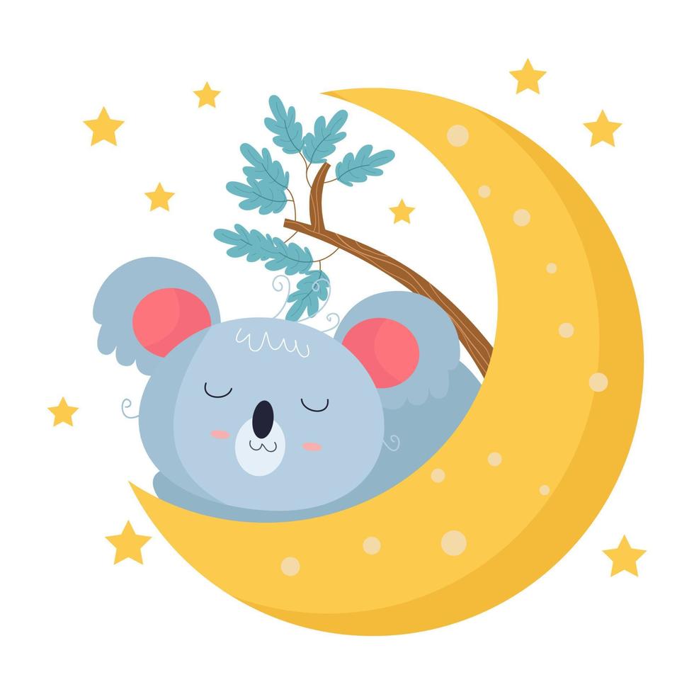 Koala Cartoon Characters suitable for children's clothing designs vector