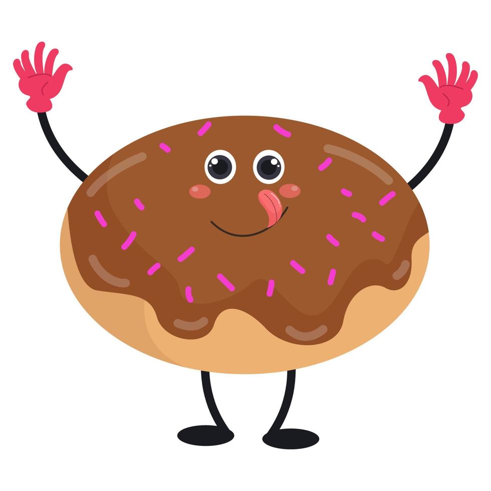Cartoon Food Characters suitable for children's clothing designs vector