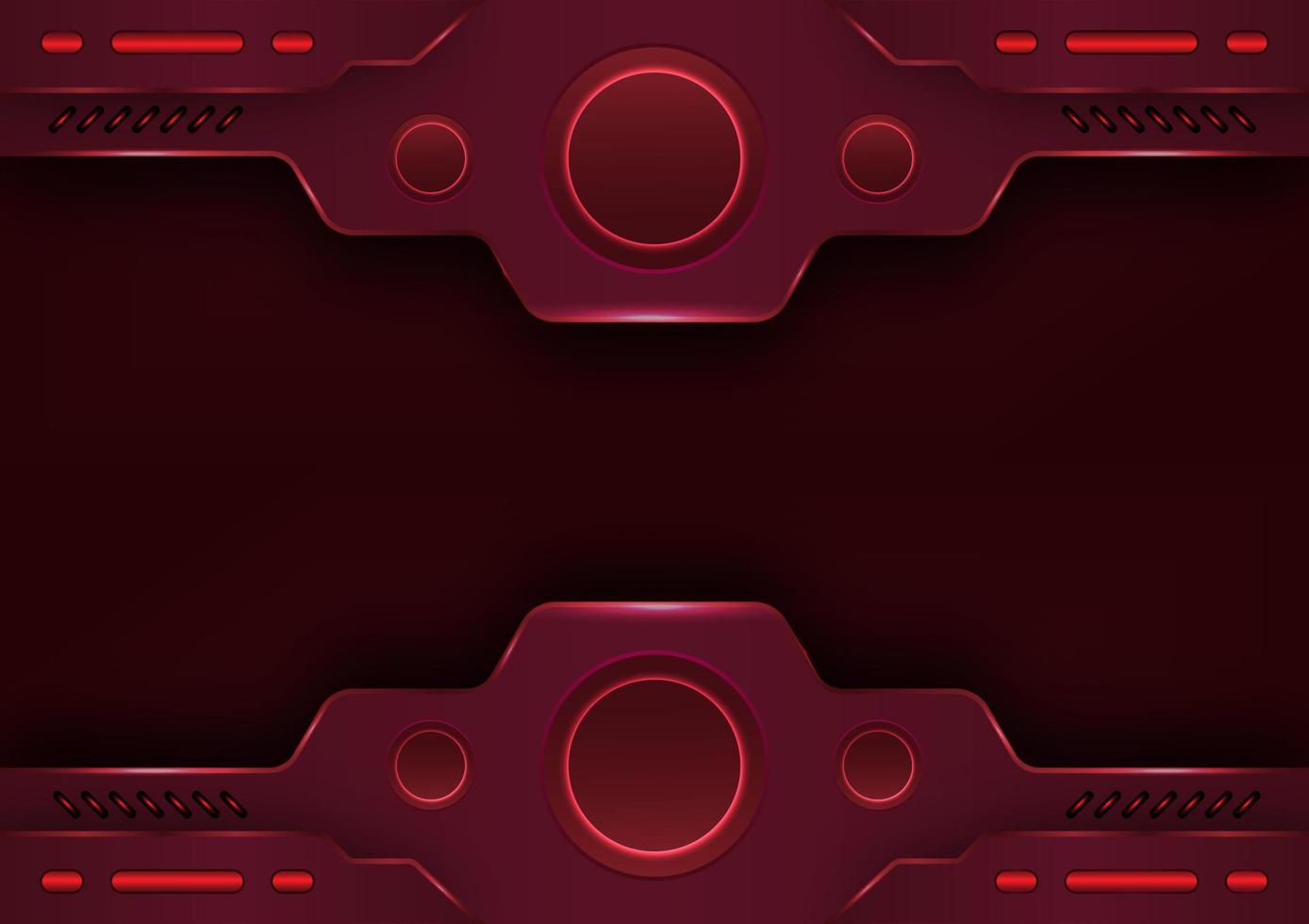 Red frame layout futuristic abstract technology or sports innovation vector background