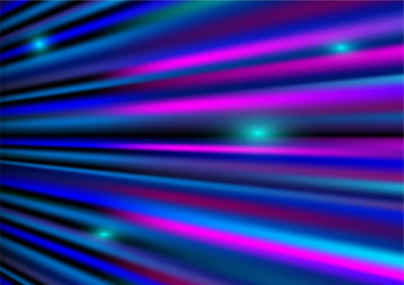 Abstract technology futuristic vector background. Neon lights effect shiny striped lines blue and pink gradients color with grid lines.