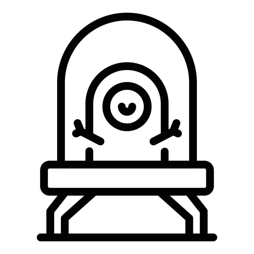 Ufo monster ship icon outline vector. Space alien vector