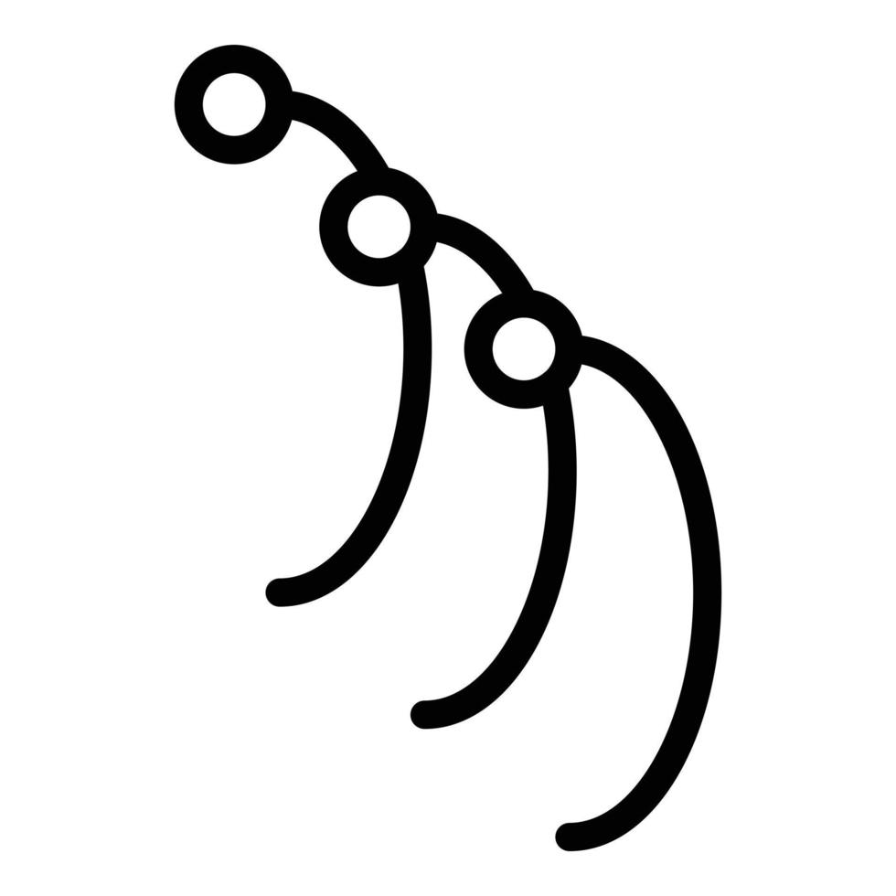 Light fiber optic icon outline vector. Internet cable vector