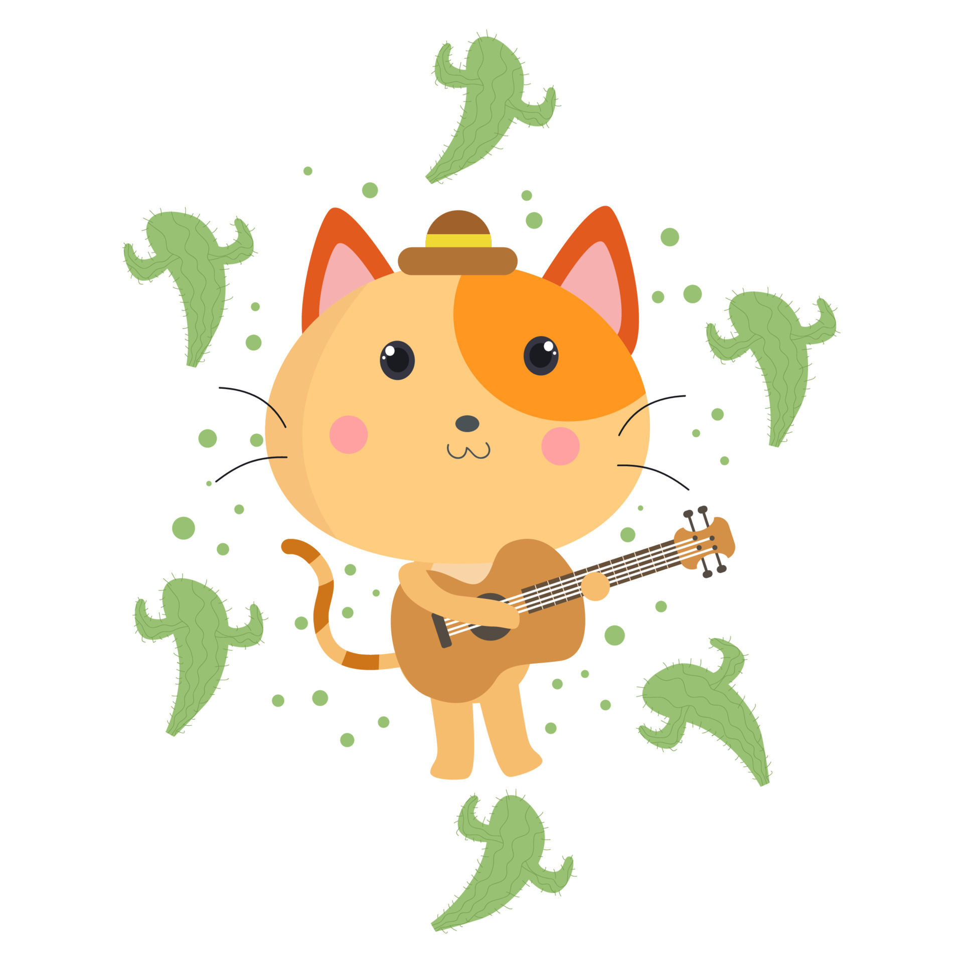 Cute Cat Cartoon Characters Suitable For Children s Clothing Designs cute-cat-cartoon-characters-suitable-for-children-s-clothing-designs