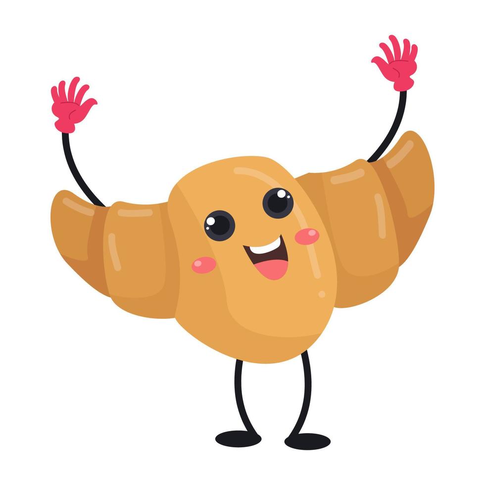 Cartoon Food Characters suitable for children's clothing designs vector