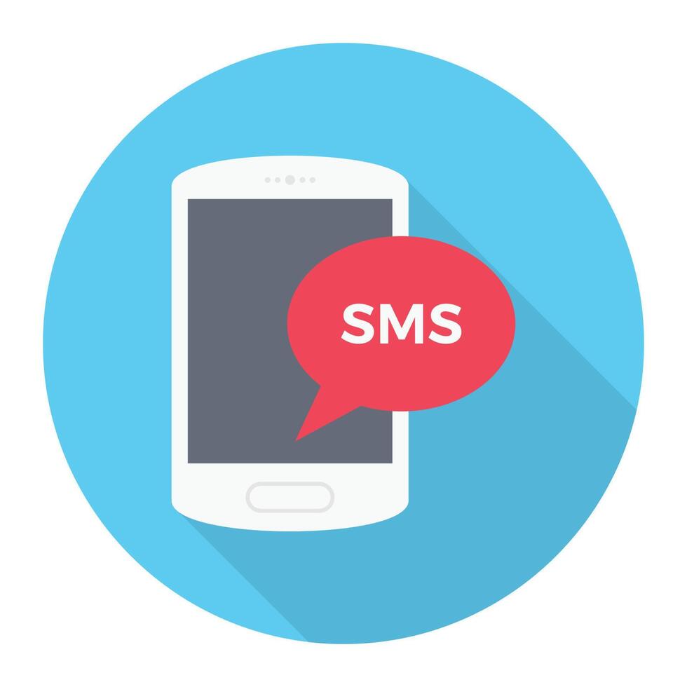 mobile sms vector illustration on a background.Premium quality symbols.vector icons for concept and graphic design.