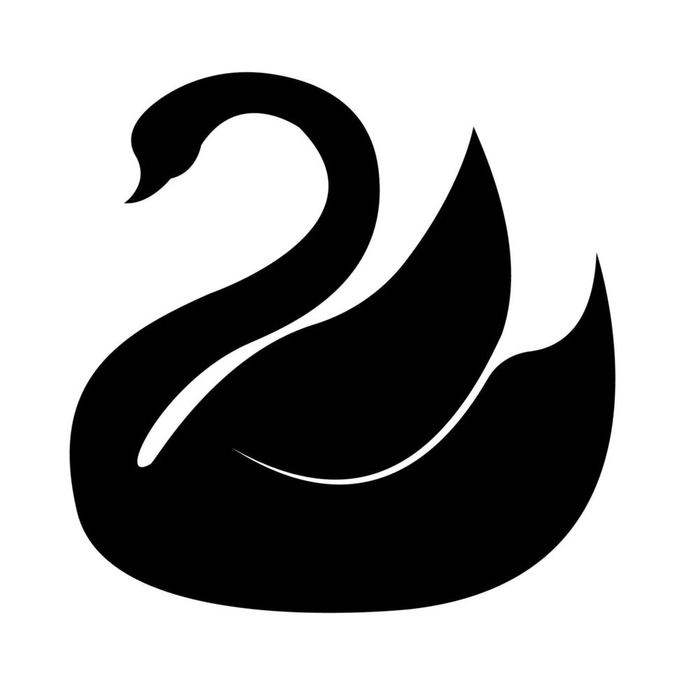 swan icon illustration vector
