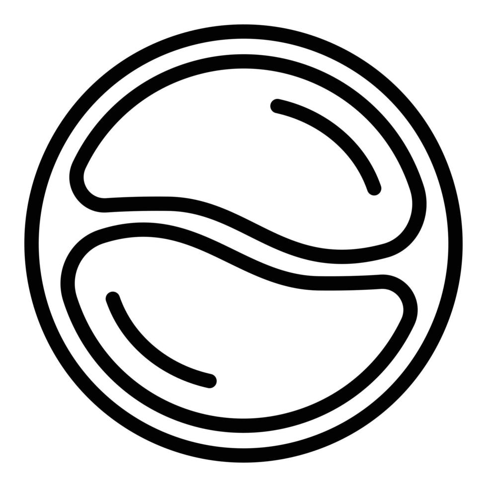 Eye patches icon outline vector. Mask patch vector