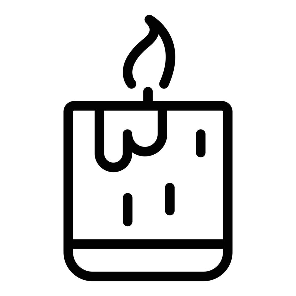 Candle wax icon outline vector. Hair cream vector