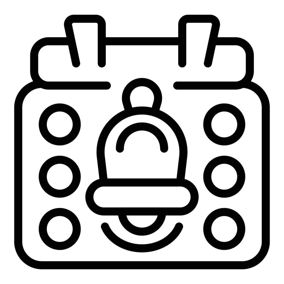 Calendar notification offer icon outline vector. Contract order vector
