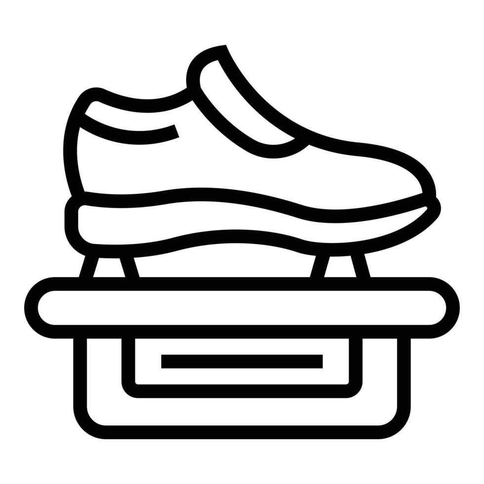 Sport shoe icon outline vector. Center equipment vector