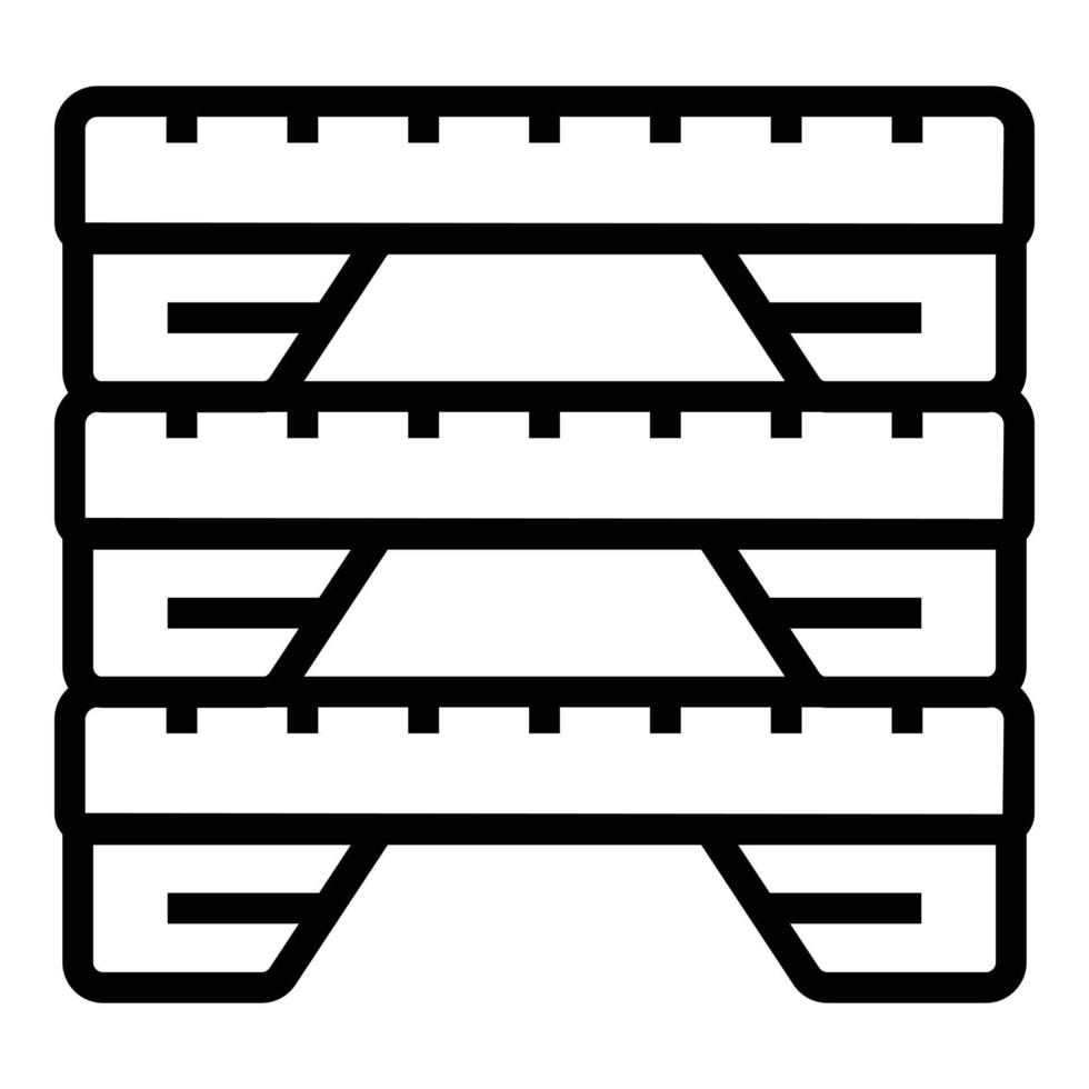 Jump stand icon outline vector. Sport store vector