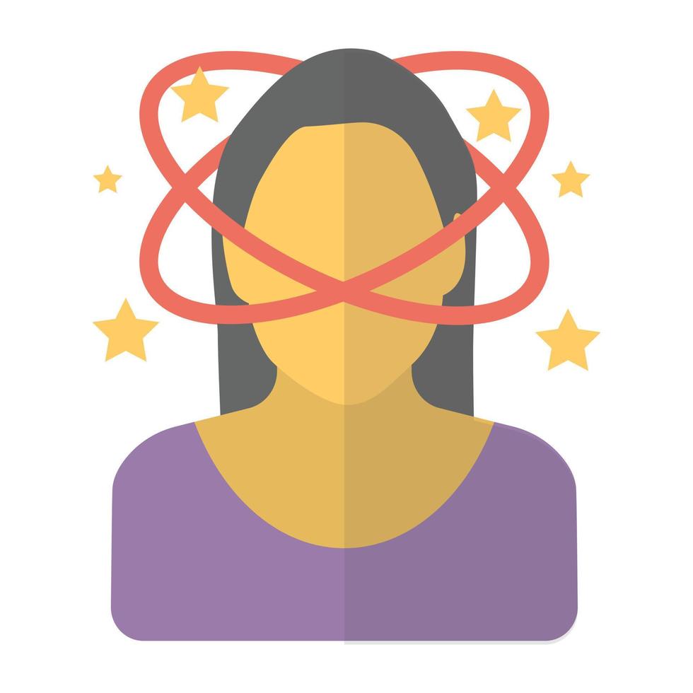 Trendy Dizziness Concepts vector