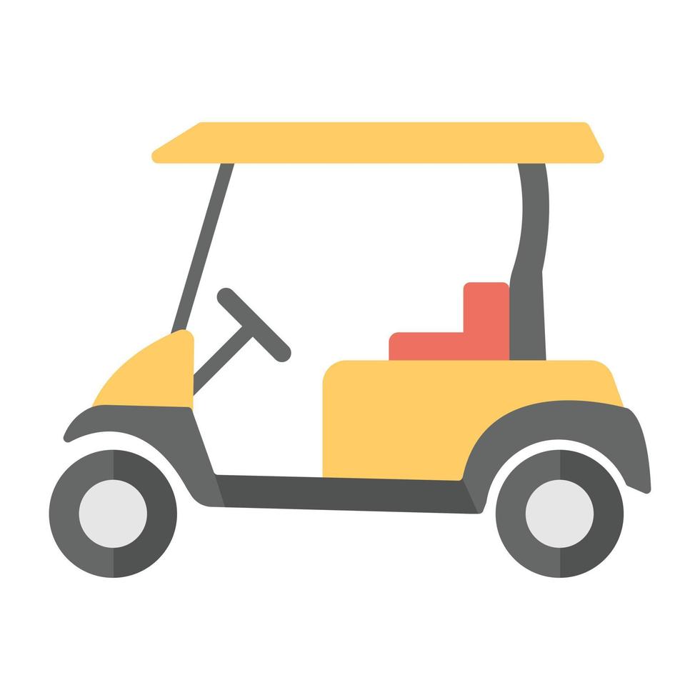 Trendy Golf Cart vector