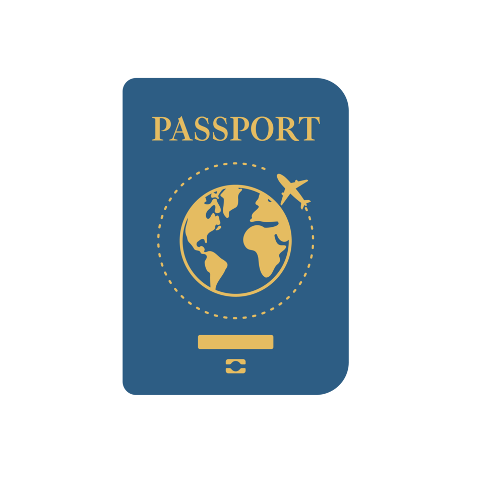 passport. travel documents for immigration officers in the airport