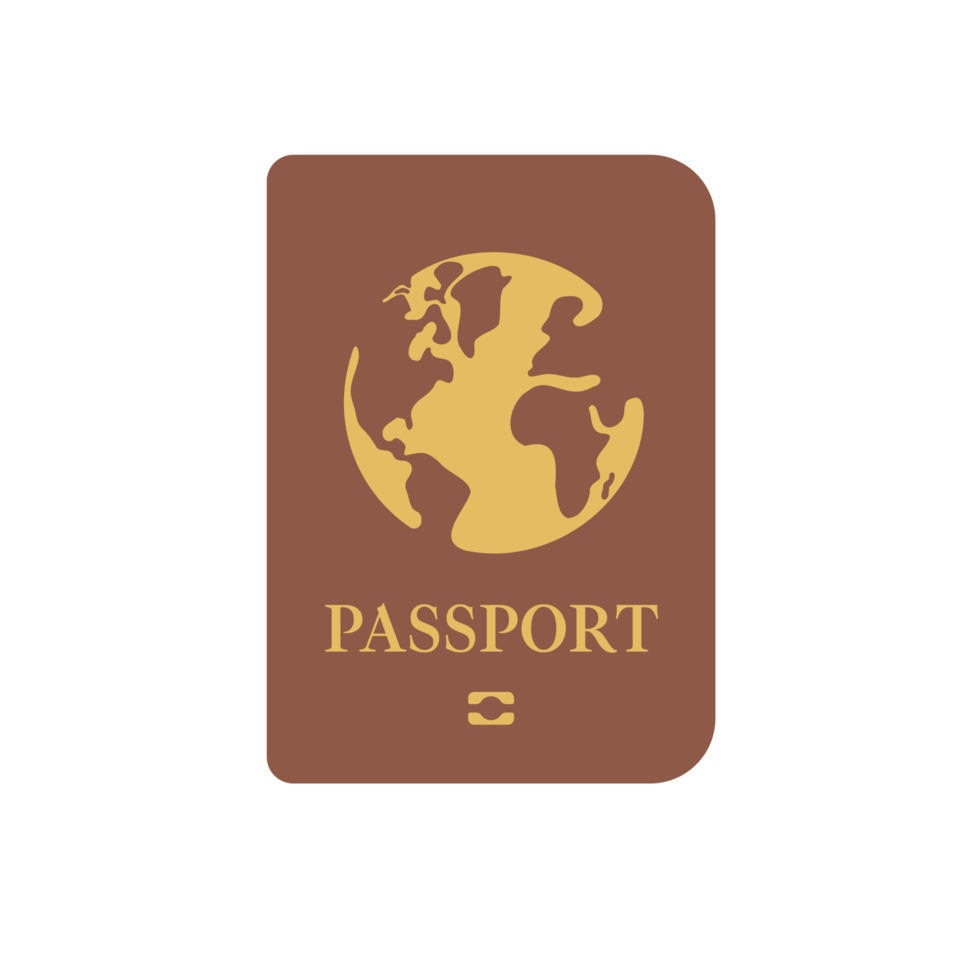 passport. travel documents for immigration officers in the airport before traveling png