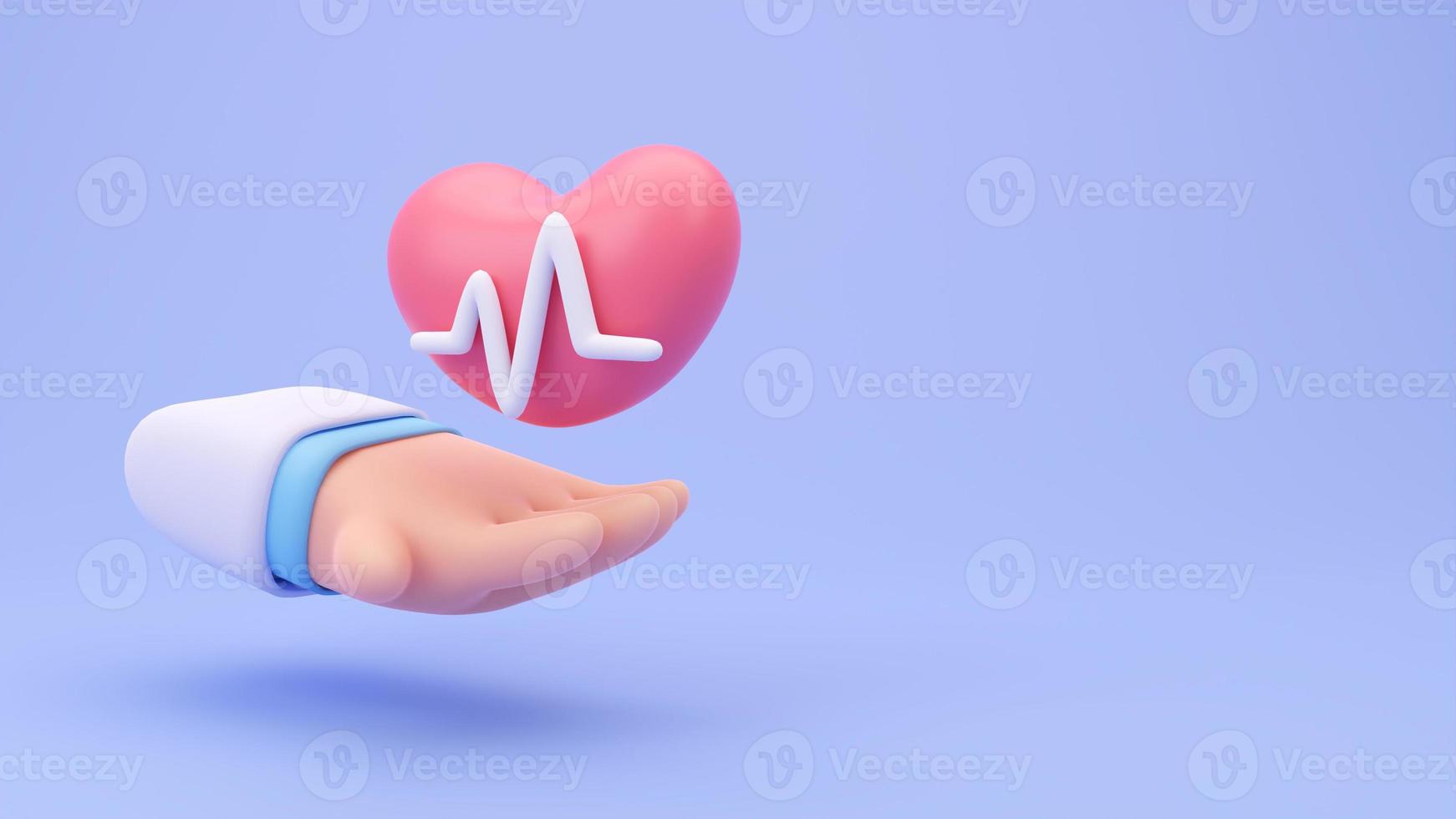 médico especialista cuidar de los órganos en el cuerpo. ilustración médica 3d. foto