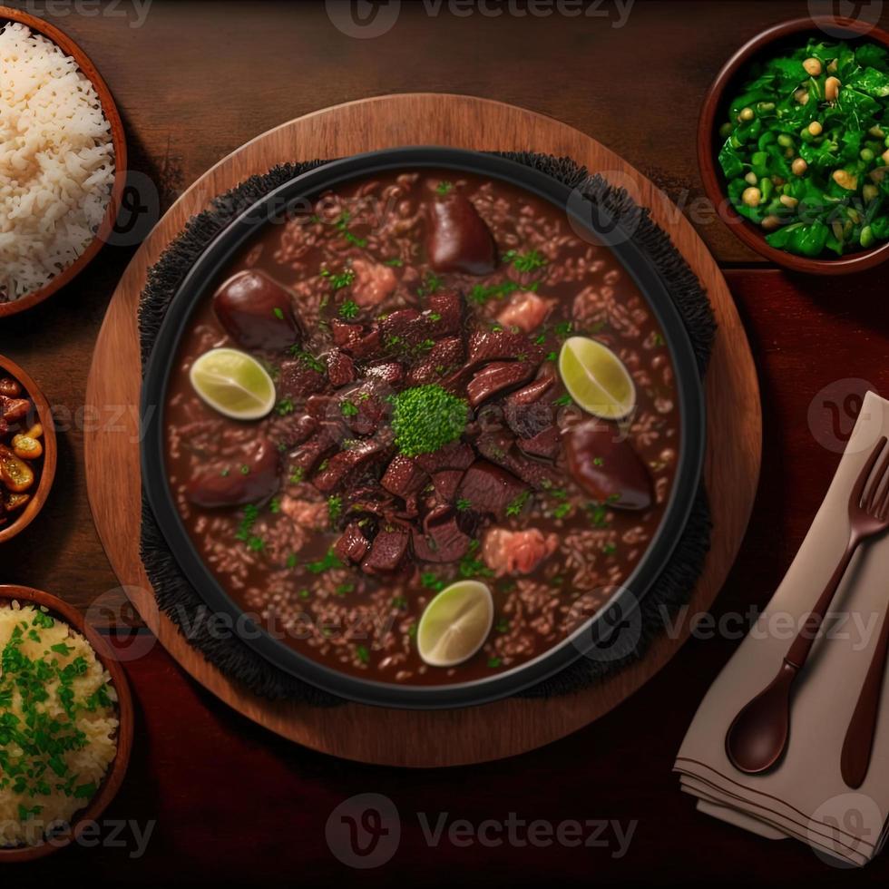 Delicious Brazilian Feijoada Food photo