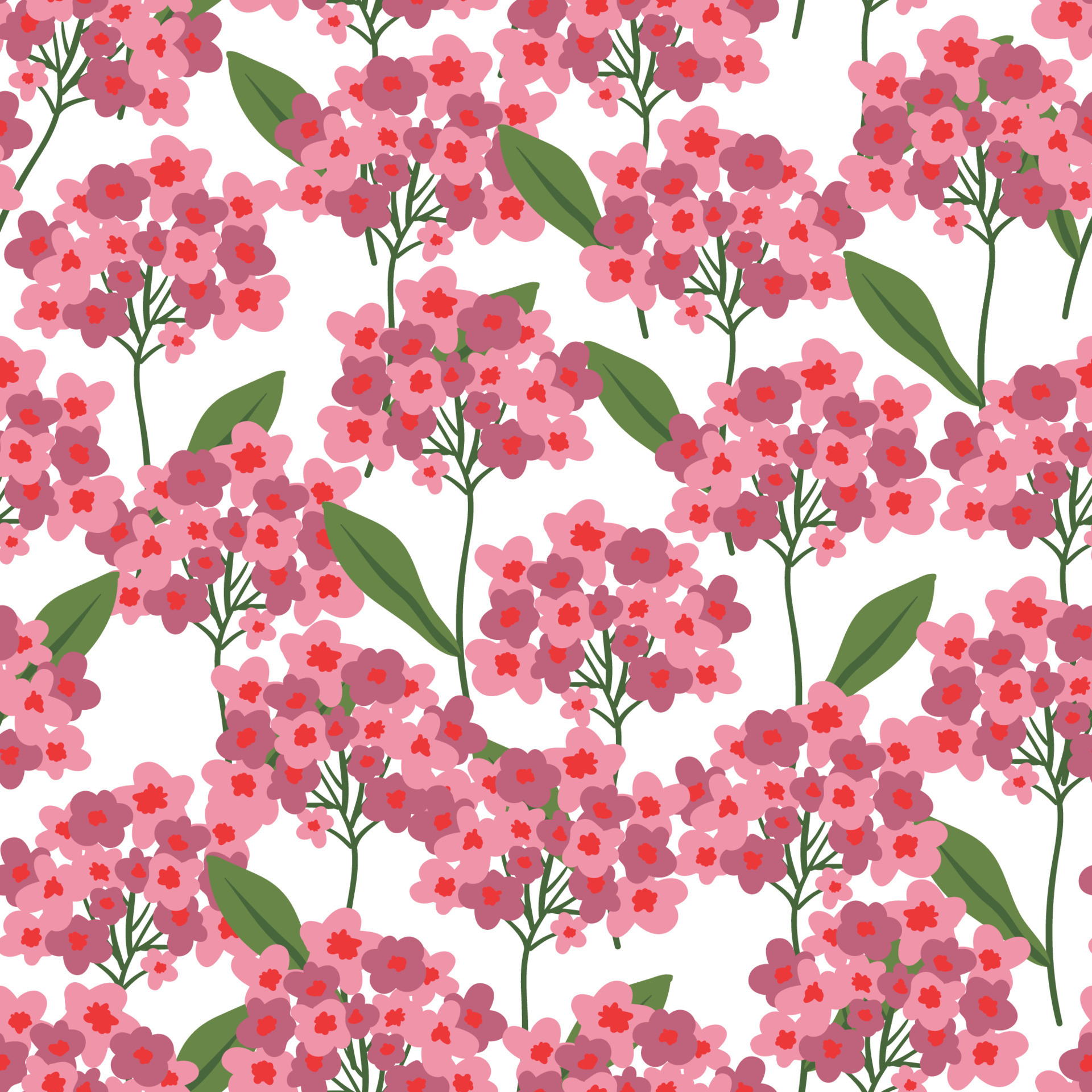 Hortensia con exuberantes racimos de flores en flor vector patrón sin  fisuras. floreció la textura de la planta del jardín floral. hermoso fondo  de flores de hortensia. 14944561 Vector en Vecteezy