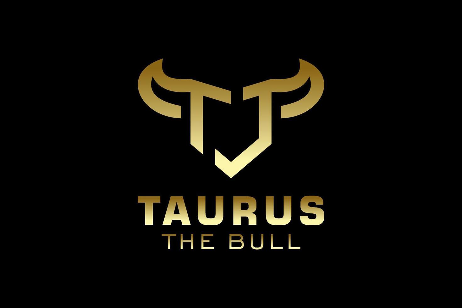 Letter J logo, Bull logo,head bull logo, monogram Logo Design Template Element vector