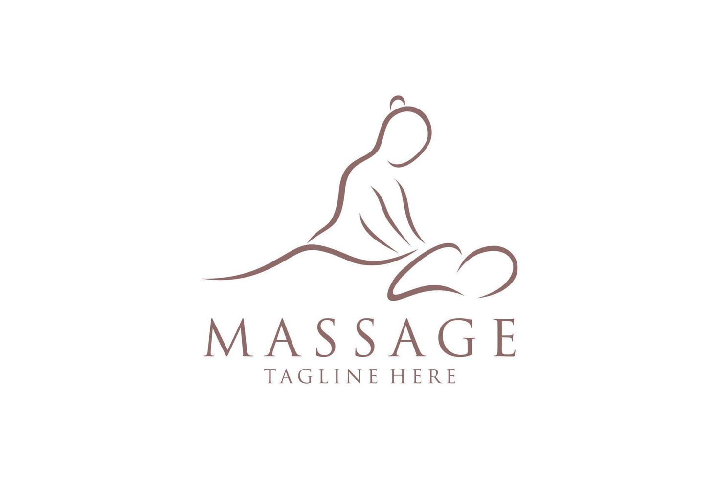 Body massage logo, Body Spa Centre icon, massage parlour, spa, relax, rejenuvate, essential oil, white background, vector illustration