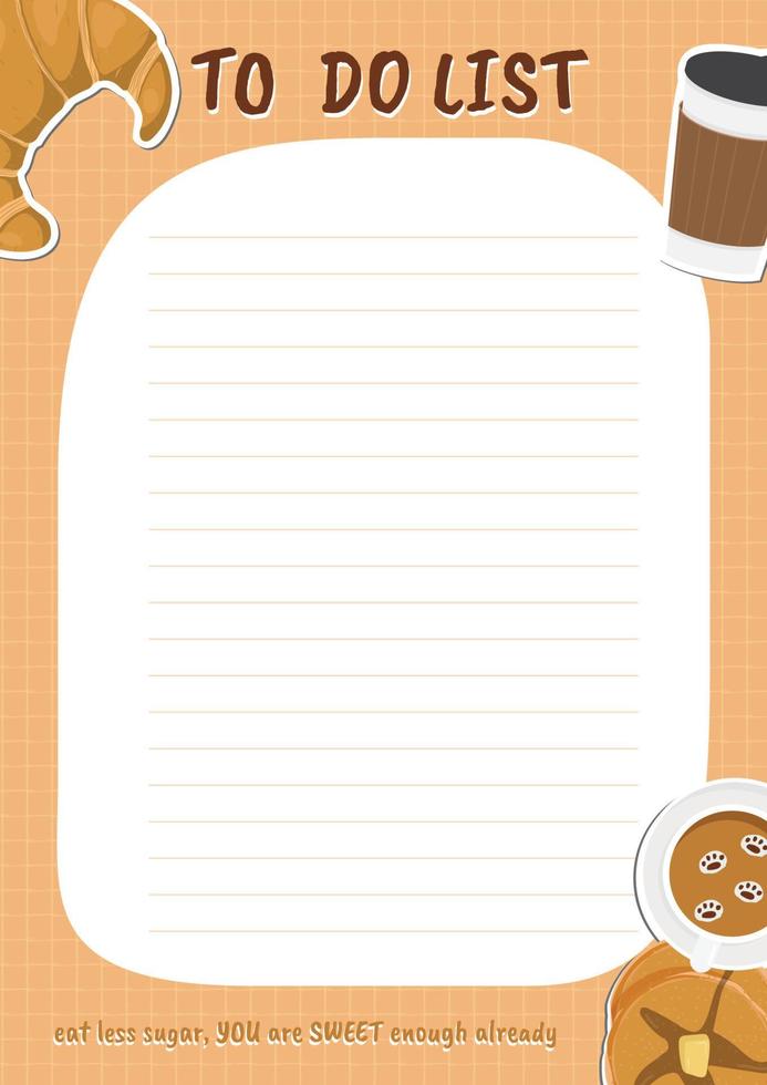 bakery and coffee document template vector