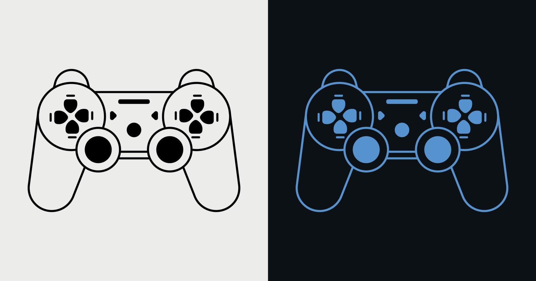 Video game controller, vector illustration.