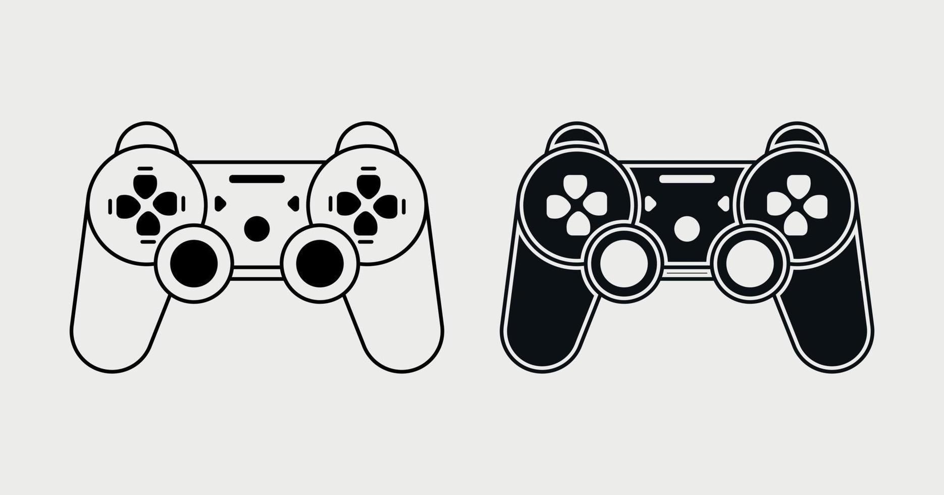 Video game controller, vector illustration.